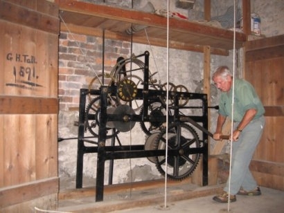 John Ablott winding clock