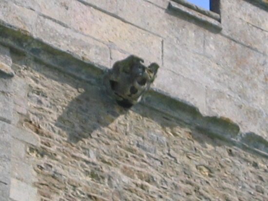Gargoyle on church wall