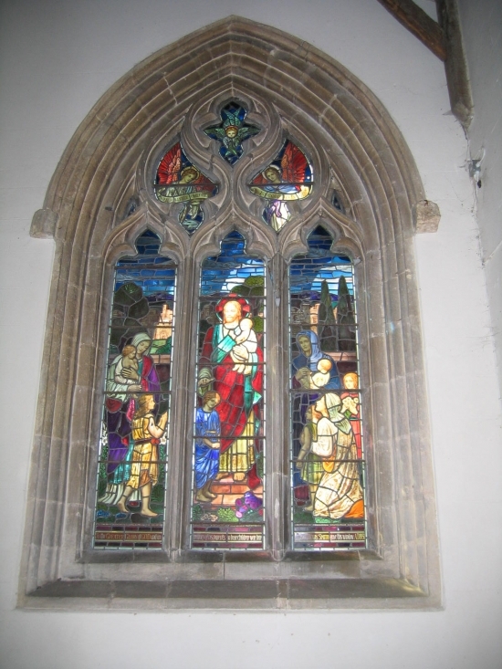 Window above the font