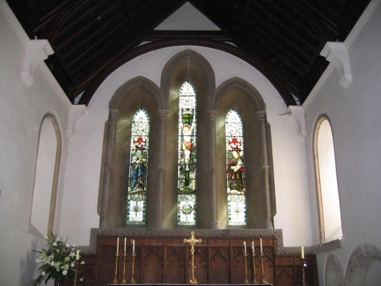 The East window above the altar