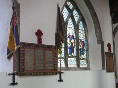 War Memorials inside church