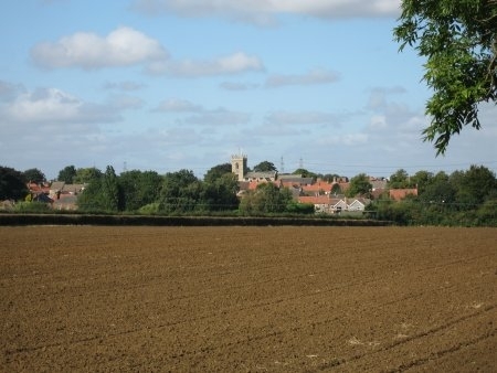 View of Winterton with church from south 