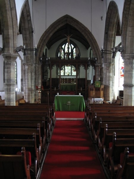 Chancel from west end of nave